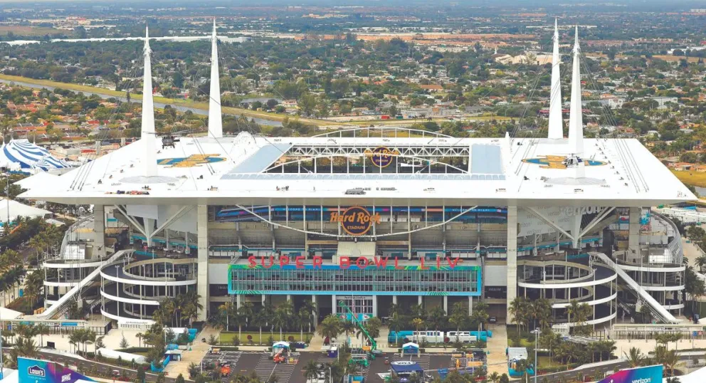 Una vista panorámica del Hard Rock Stadium, de Miami, un estadio multideportivo ubicado en el suburbio estadounidense de Miami Gardens. Foto: EFE