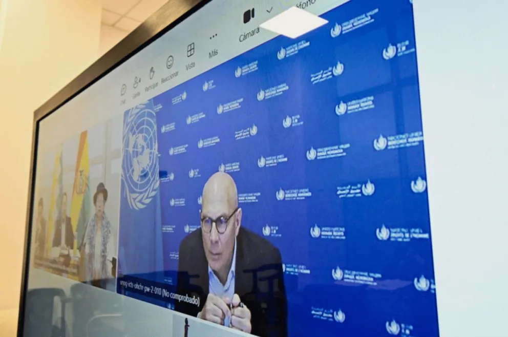El Alto Comisionado de las Naciones Unidas para los Derechos Humanos, Volker Türk. Foto: Facebook Luis Arce