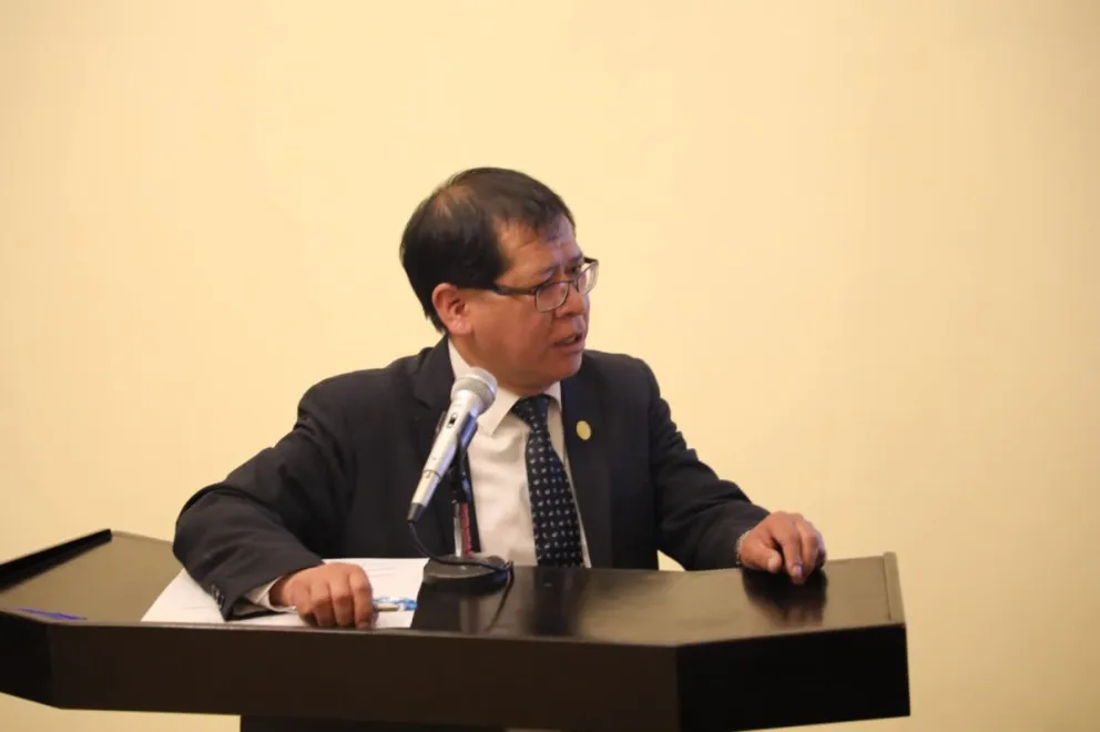 Yván Córdova, presidente del TDJ de La Paz. Foto: Cámara de Senadores