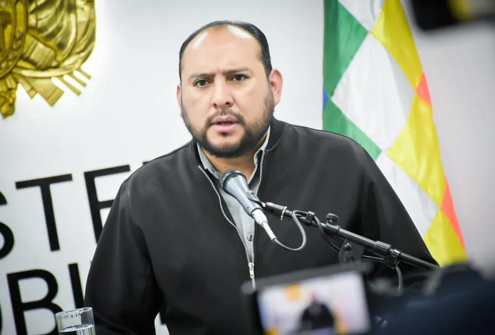 Roberto Ríos, en contacto con la prensa, el viernes. Foto: ABI 