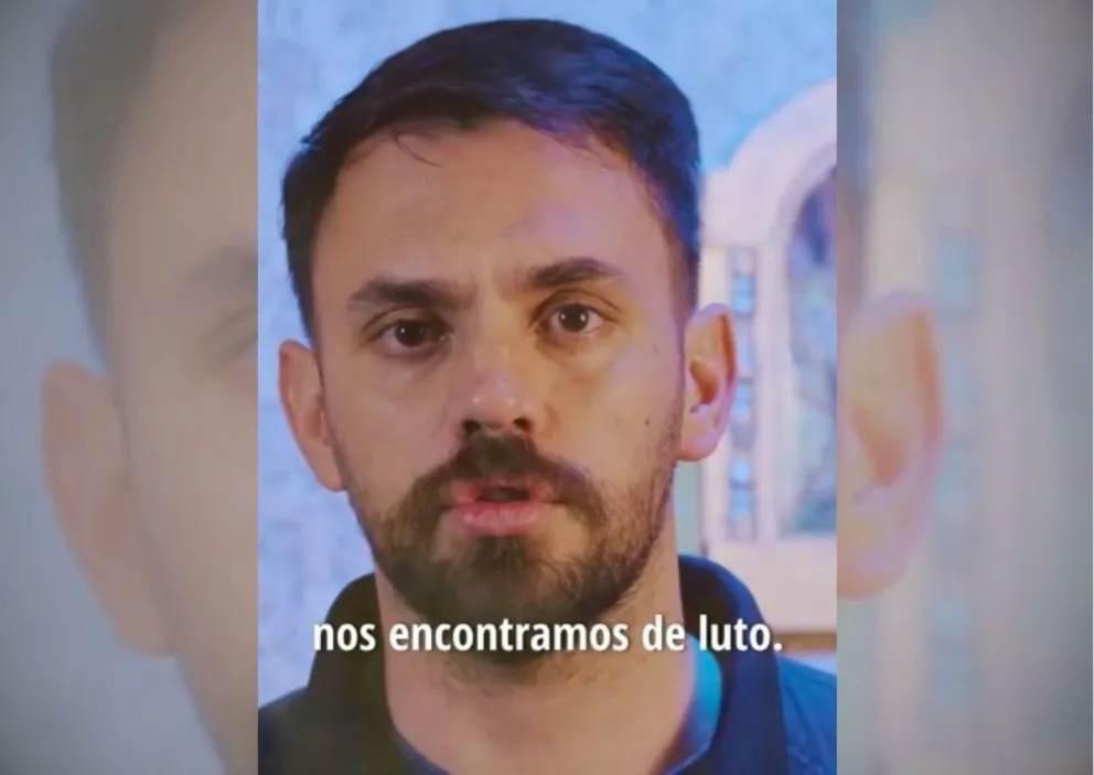 Del Castillo, en una captura del video que difundió. 