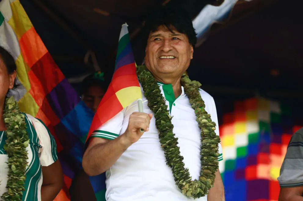 El expresidente Morales, durante una actividad. Fotos: RRSS del político 