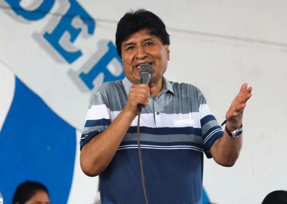 Evo Morales, durante un anterior encuentro. Foto: RRSS del político 