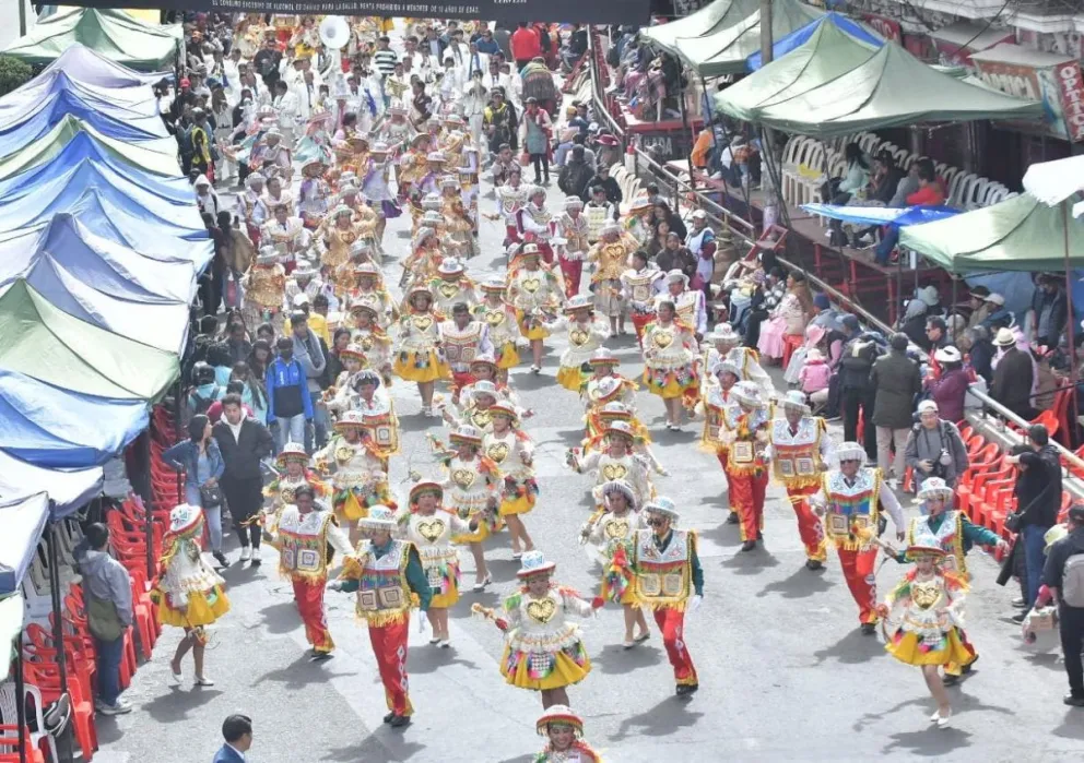Una vista de la entrada del Gran Poder, el sábado. Foto: APG