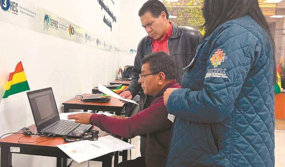Oficinas del Servicio Plurinacional de Registro de Comercio. Foto: Seprec
