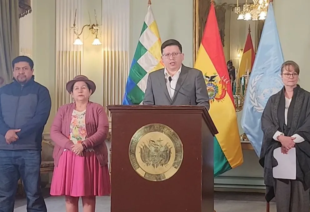  El ministro de Planificación del Desarrollo, Sergio Cusicanqui, este martes. Foto: Captura de video
