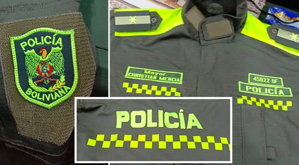Detalles del nuevo uniforme que se pretender implementar en la Policía Boliviana. Foto: Visión 360