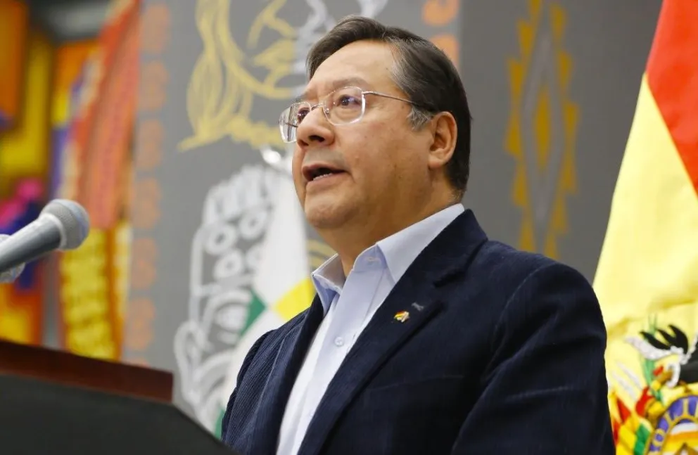 El presidente Luis Arce. Foto: APG (archivo)