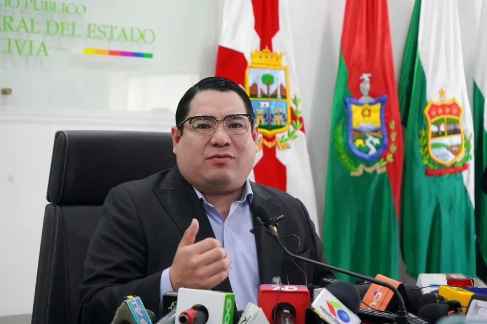 Mariaca, durante un contacto con la prensa. Foto: APG 