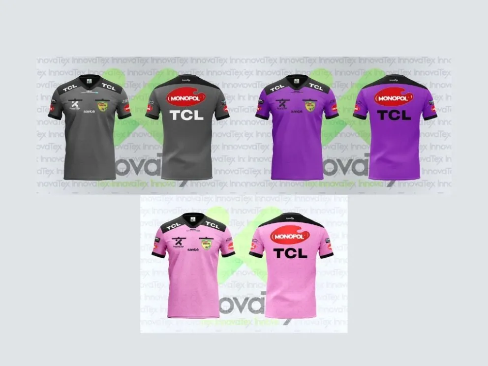 Las camisetas de los árbitros para los clásicos del domingo. Foto: ABAF. 