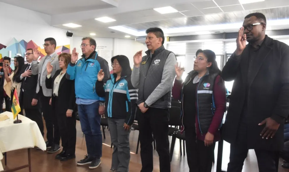 Acto de posesión. FOTO: AMUN