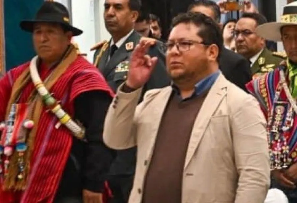 Erland Rodríguez el día de su posesión como ministro de Trabajo, el 12 de agosto de 2024. Foto: Ministerio de Trabajo.