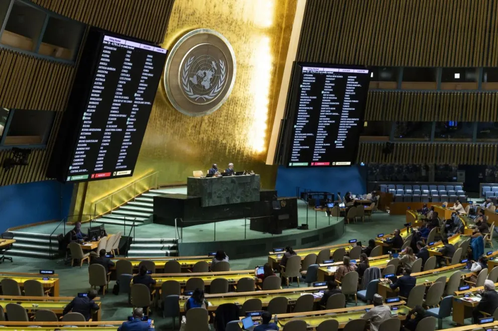 Fotografía de archivo de una Asamblea General de las Naciones Unidas. Foto: EFE
