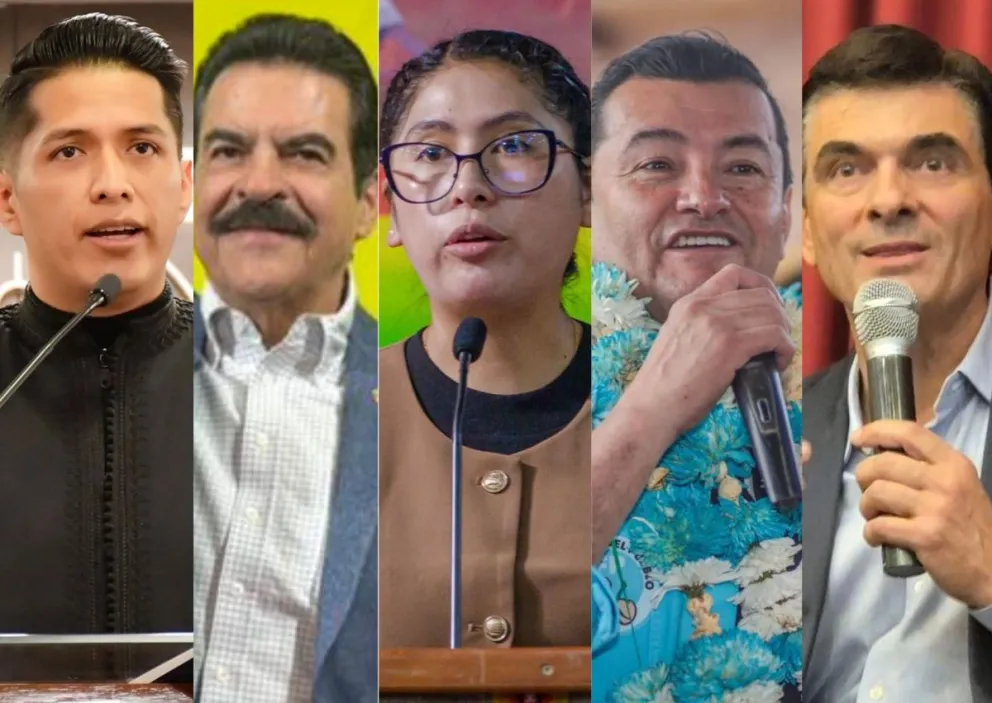 Rodríguez, Reyes Villa, Copa Fernández y Paz. Fotos: RRSS de los candidatos 