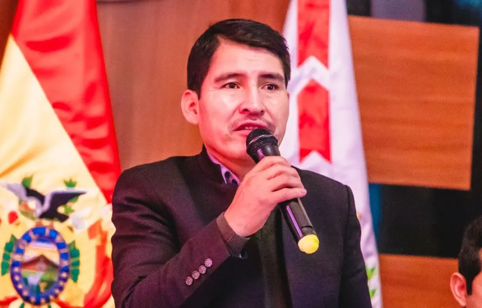 El gobernador de Chuquisaca, Damián Condori. Foto: ABI (archivo)