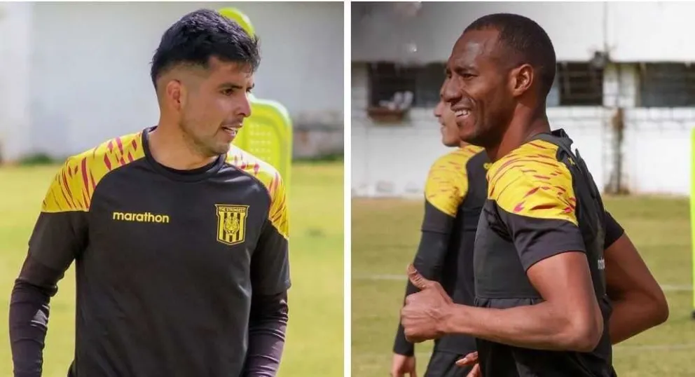López (izq.) se irá del Tigre que quiere renovar contrato con Ayarza (der.). Fotos. The Strongest.