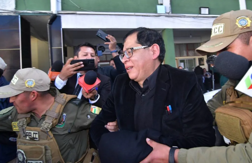 Yván Córdova, expresidente del TDJ de La Paz, fue aprehendido el viernes. Foto: APG