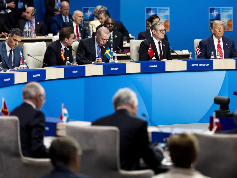 Pedro Sánchez, cerca de Trump en la cumbre de la ONU. Foto: EFE