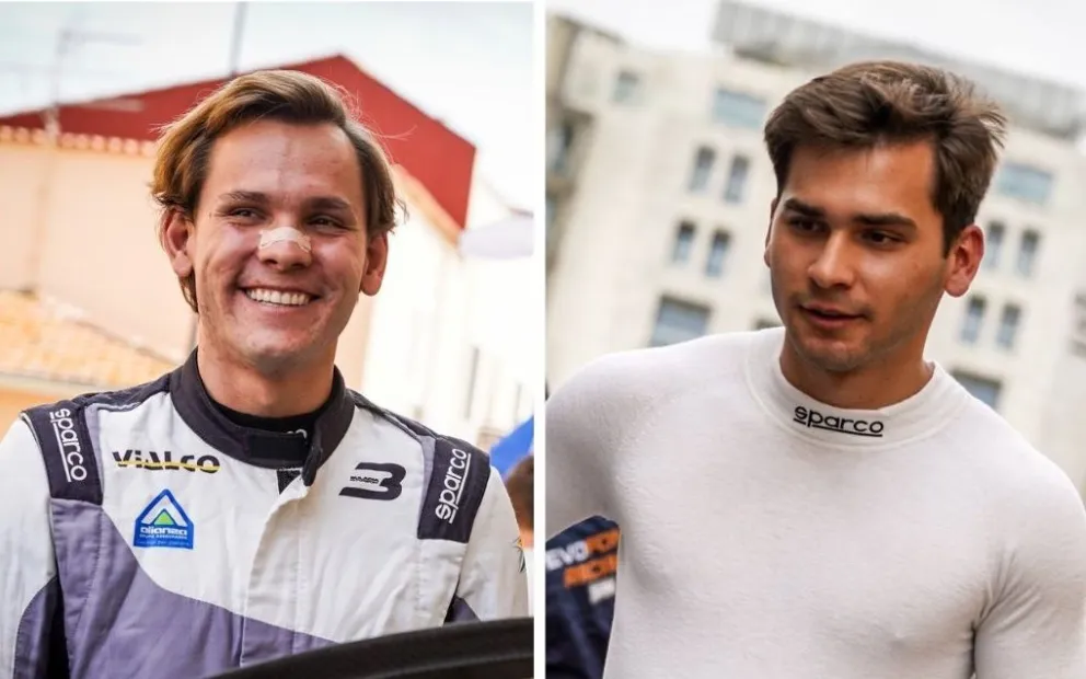 Marco (izq.) y Bruno Bulacia previo a una pasada competencia. Foto: Prensa Bulacia.