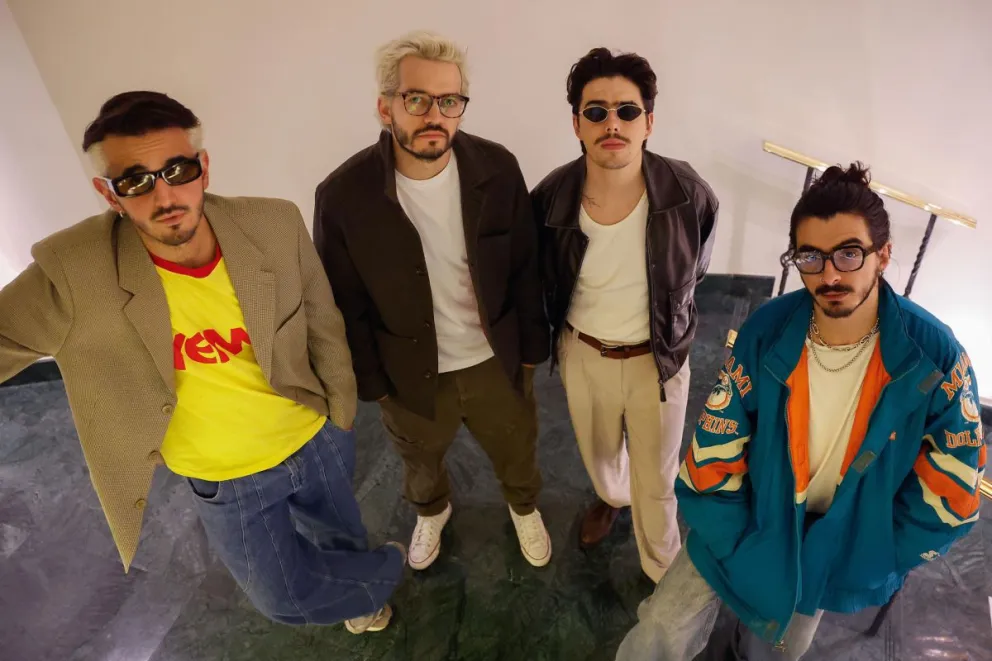 La banda colombiana de pop Morat. Foto: EFE