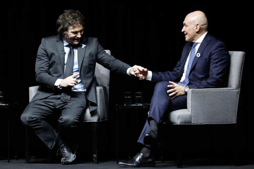 El presidente de Argentina, Javier Milei, junto al diputado José Luis Espert en una imagen de archivo. Foto: EFE