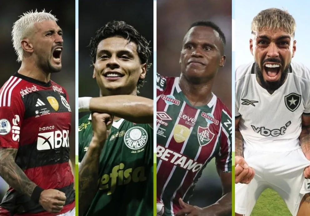 De Arrascaeta (Flamengo), Ríos (Palmeiras), Arias (Fluminense) y Barboza (Botafogo).