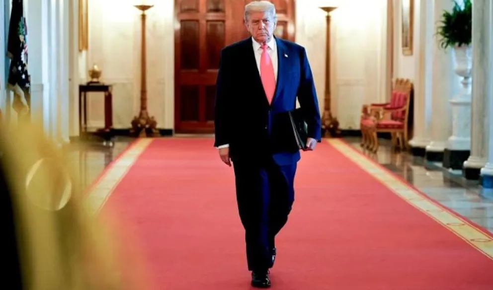  Donald Trump en la Sala Este de la Casa Blanca en Washington, el jueves 26 de junio. Foto: CNN