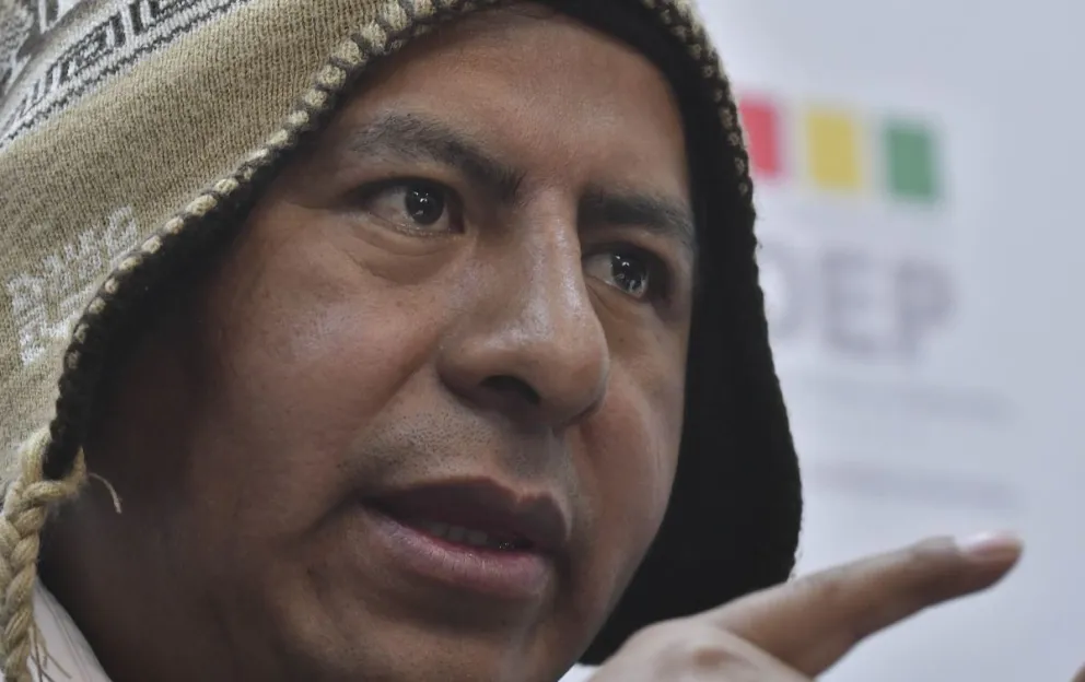 El vocal Tahuichi, durante un anterior contacto con la prensa. FOTO: Archivo