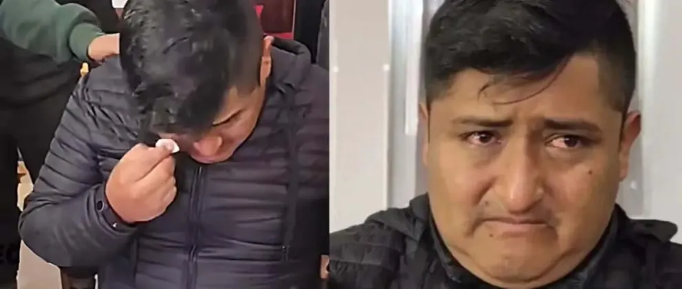 Richard Mamani después de ser liberado. FOTO: UNITEL