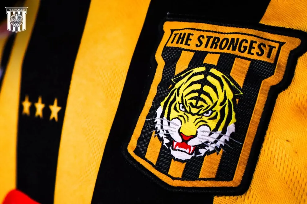 El escudo del Tigre. Foto: Club The Strongest.
