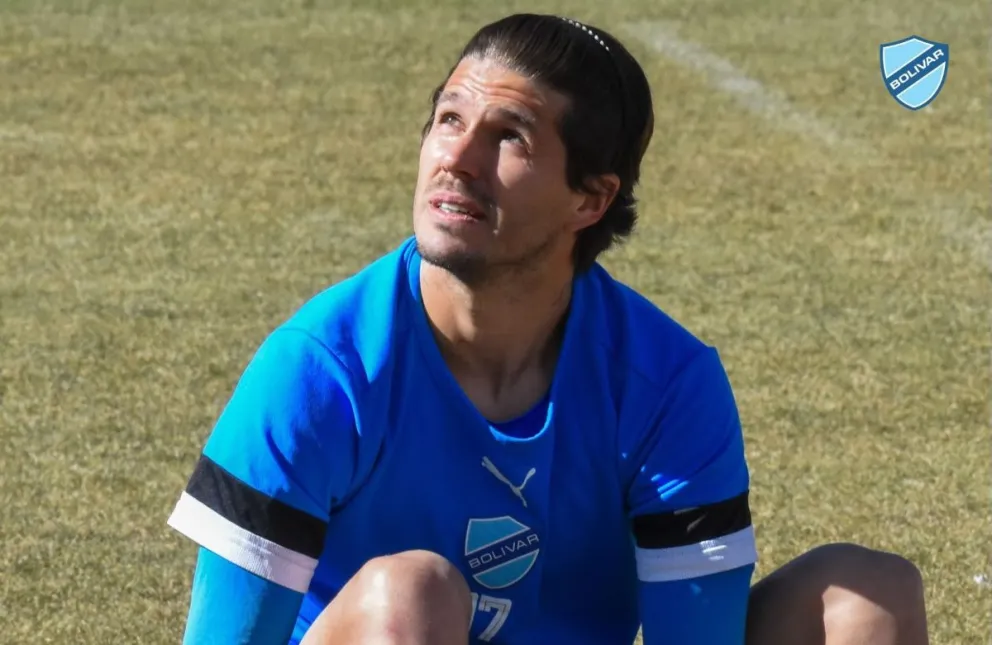 Rodríguez durante un entrenamiento en Potosí. Foto: Club Bolívar.