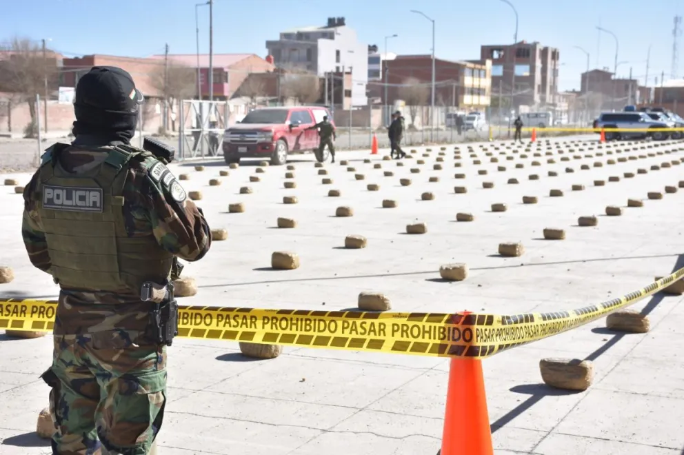 Droga secuestrada en operativos de la fuerza antidroga. Foto: VDSYSC