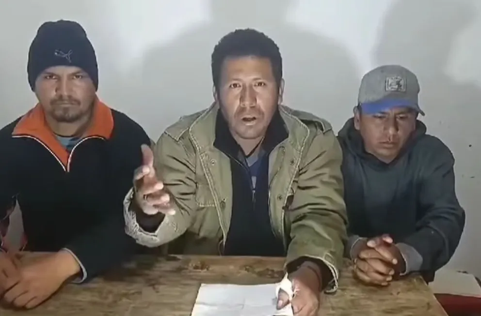 Humberto Claros cuando anunciaba una pusa en los bloqueos en 2024. Foto: Captura de video