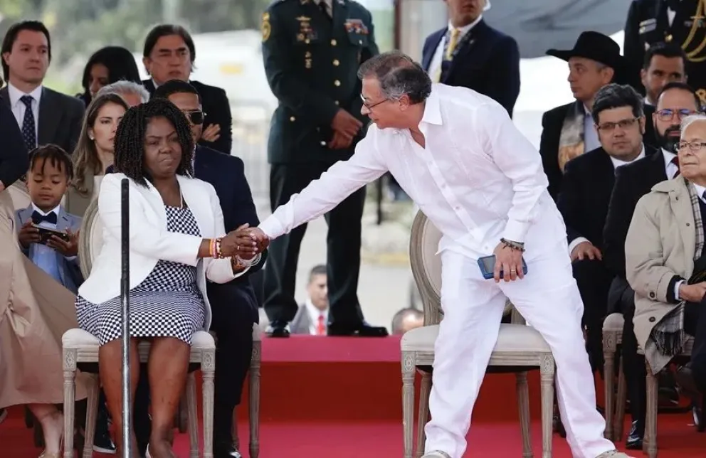 La vicepresidenta Francia Márquez, junto al presidente de Colombia, Gustavo Petro en una imagen de archivo. Foto: EFE