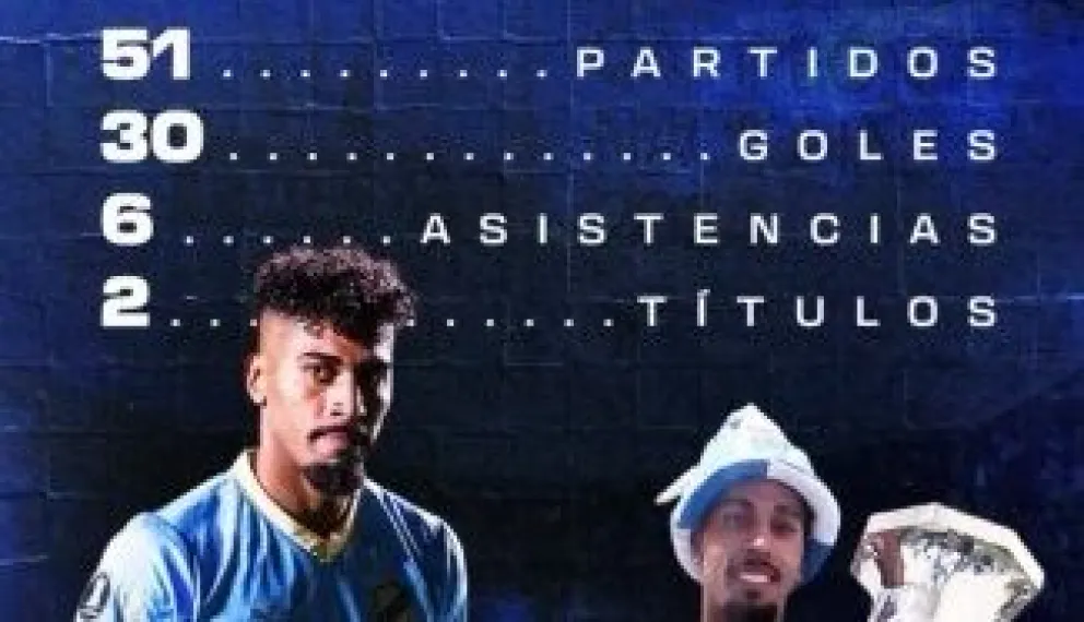El banner que usó en su Instagram con sus estadísticas. Foto: Fábio Gomes.