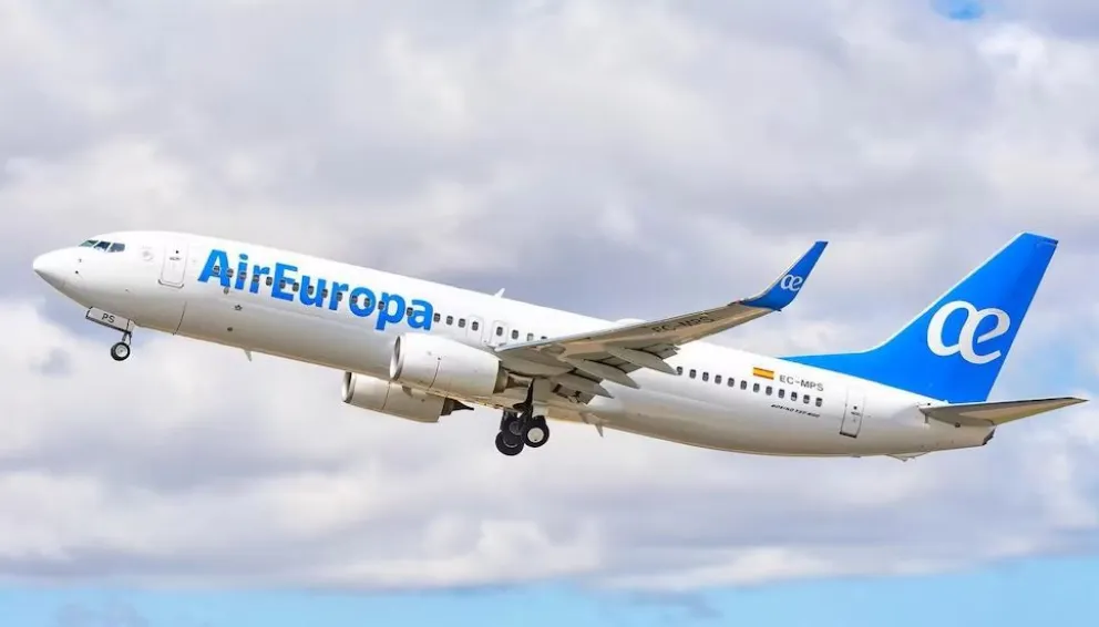 Un avión de Air Europa en una imagen de archivo. Foto: Web de la aerolínea