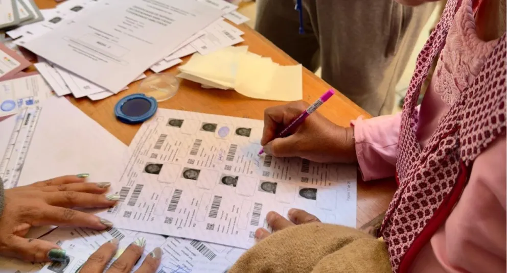 Una imagen de archivo de un proceso de votación pasado. Foto: Archivo TSE