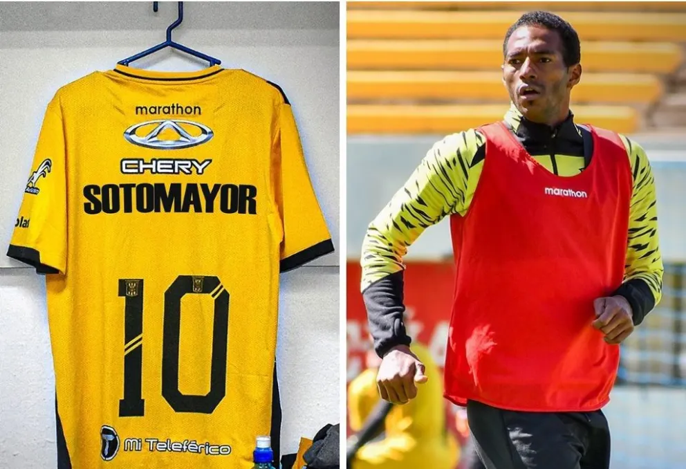 La camiseta 10 que lucirá Sotomayor y el panameño Abdiel Ayarza. Fotos: club The Strongest
