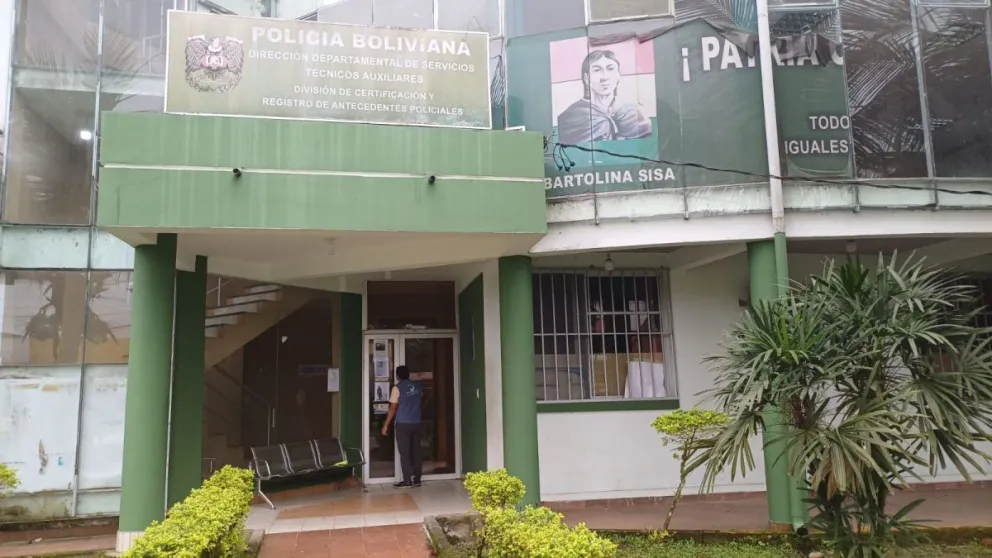 Una dependencia policial en el trópico de Cochabamba. Foto: Defensoría del Pueblo