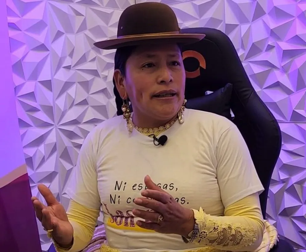 La senadora Virginia Velasco, del MAS. Foto: RRSS de la legisladora 