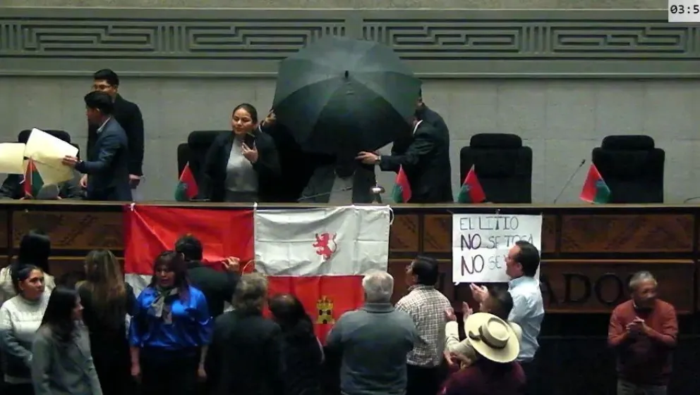 Tensión en la Cámara de Diputados. Foto: Urgente.bo
