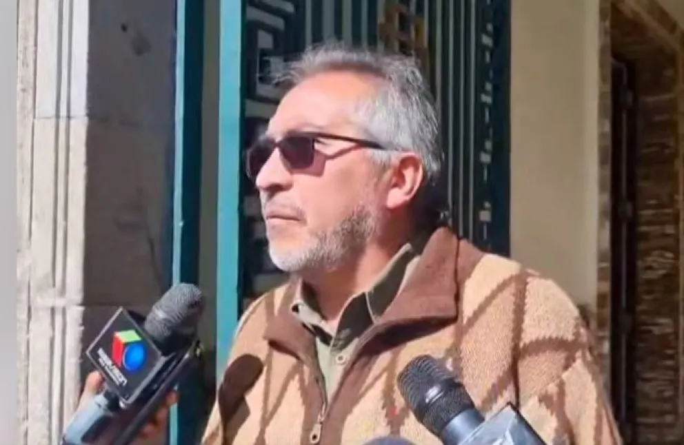 Gustavo Torrico en declaraciones a los medios. Foto: Captura de video