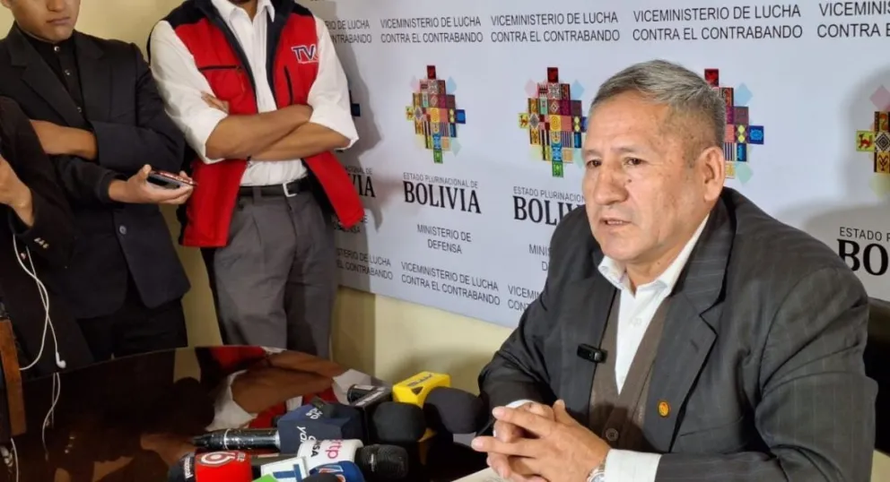 El viceministro de Lucha Contra el Contrabando, Luis Amílcar Velásquez. /Foto: Viceministerio de Lucha Contra el Contrabando.