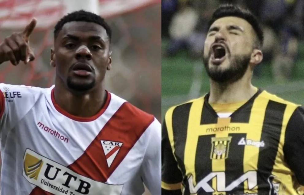 Jasond “almanaque” González (izq.) y Enrique Triverio, cartas de gol de Always y del Tigre. 