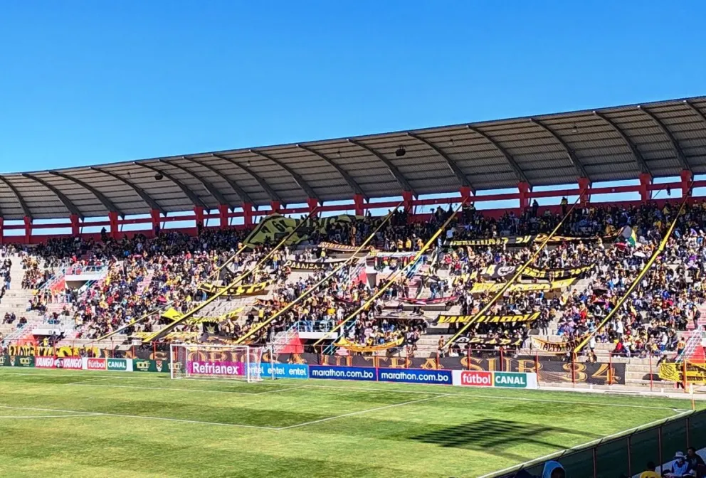 La cabecera donde se ubica la parcialidad de The Strongest. Foto: Rugido