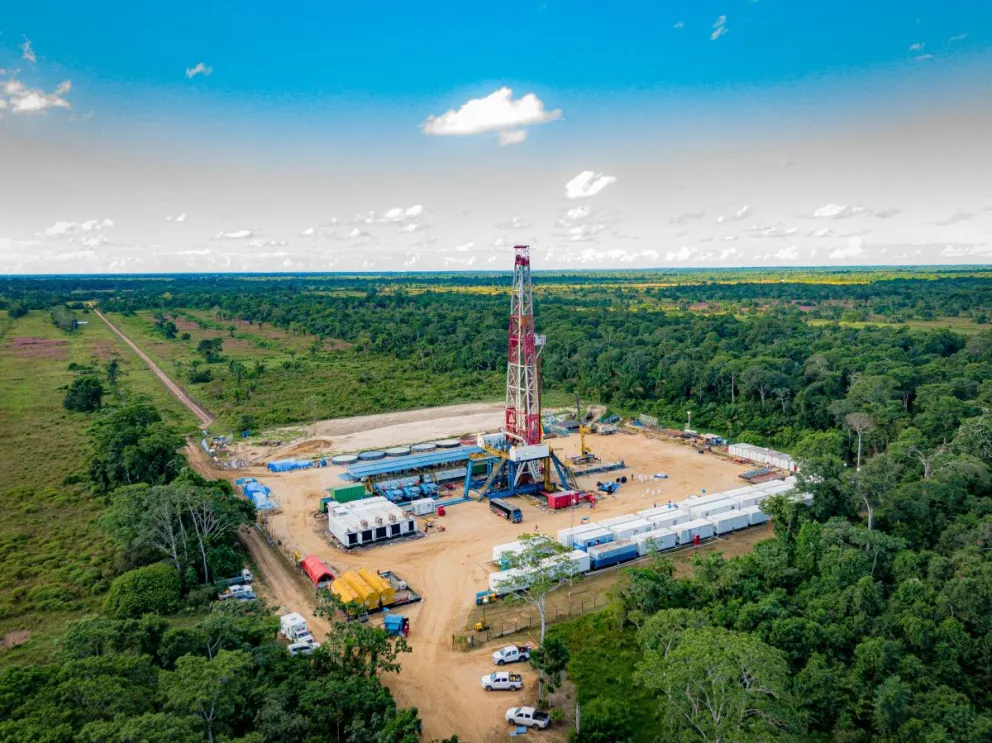 El pozo descubridor de petróleo Sirari West X1 (SIR-WX1). Foto: YPFB.