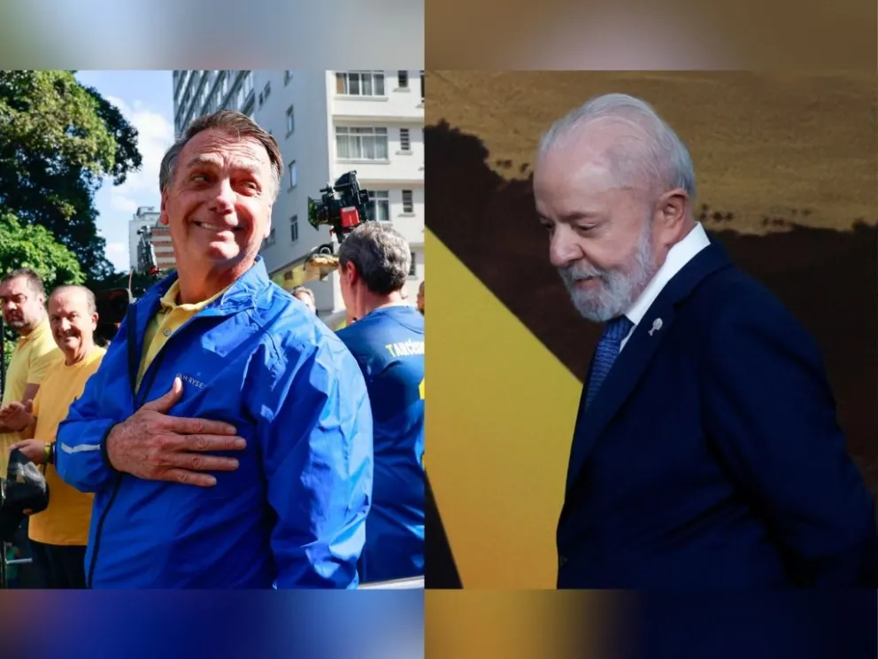 El exptresidente de Brasil, Bolsonaro, y el actual mandatario, Lula da Silva. Fotos: EFE
