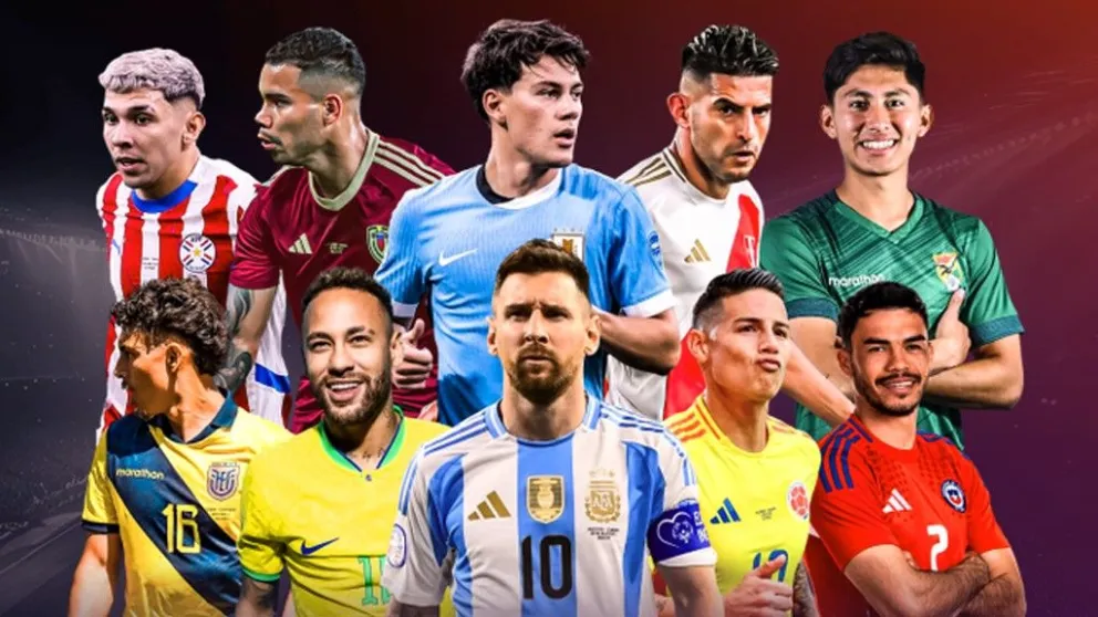 Ilustración de la Conmebol en la previa de una jornada de eliminatorias. 
