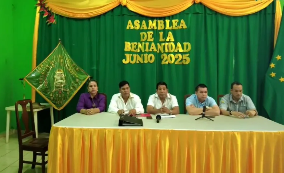 Miembros de la Asamblea de la Benianidad. Foto: Gobernación de Beni