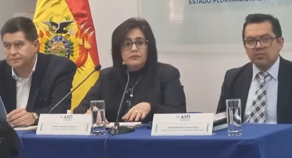 Ivette Espinoza, directora de la Autoridad de Supervisión del Sistema Financiero (Asfi). Foto: captura